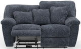 Paxon - Deep Seat Power Reclining Loveseat With Power Adjustable Headrest - Smoke
