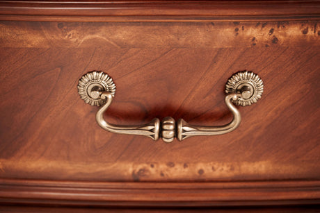 Cortina - Leather Bedside Bench - Honey Walnut