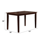 Samuel - 5 Piece Dining Set - Beige Microfiber &Espresso