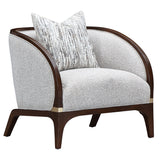 Houston - Matching Chair - Pebble / Walnut