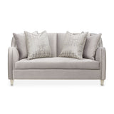 Roxbury Park - Velvet Loveseat - Steel / Slate