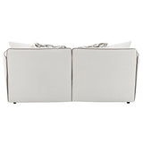 Yolanda - Loveseat With 4 Pillows - Beige Chenille