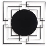 Oceanal - Accent Mirror - Black / Gold Finish