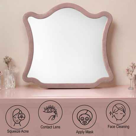 Salonia - Mirror - Pink Velvet