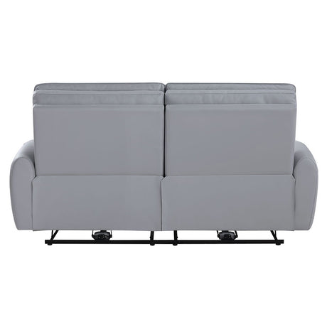 Jeromie - Power Motion Sofa With USB Port - Gray Synthetic Leather