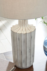 Imre - Poly Table Lamp - Distressed Brown