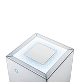 Nowles - Accent Table With LED - Faux Stones