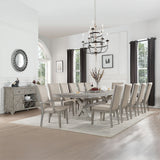 Rocky - Arm Chair (Set of 2) - Fabric & Gray Oak
