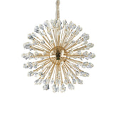 Michael Amini Lighting - Solara 32" Round Crystal LED Chandelier - Gold