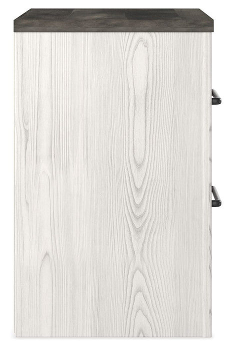 Gerridan - Two Drawer Night Stand - White / Gray