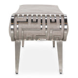 Roxbury Park - Tufted Bench - Stainless Steel