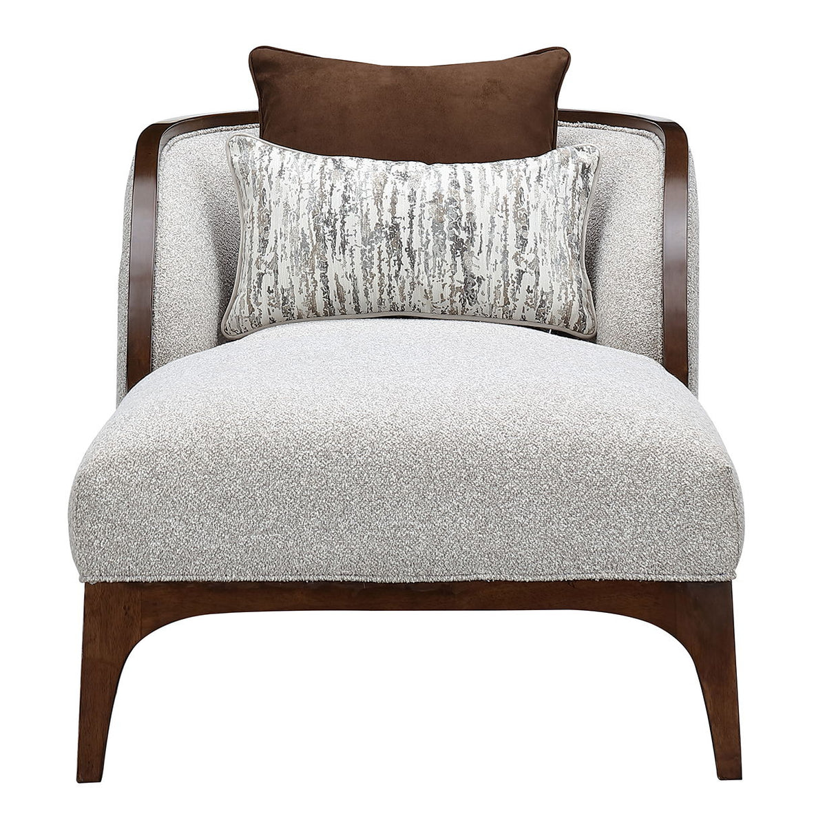Houston - Chaise - Pebble / Walnut