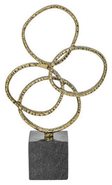 Wellcott - Sculpture - Gold Finish / Black