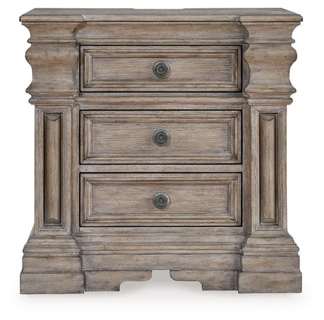Blairhurst - Three Drawer Night Stand - Light Grayish Brown