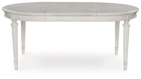 Montelaine - Oval Dining Room Extension Table - Antique White