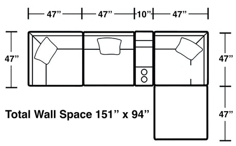 Posh - Modular Sectional And Ottoman