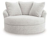 Cuddle Plush - 3 Pc. - 3-Piece Sectional, Chair And Ottoman - Arctic