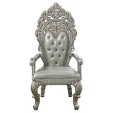 Sandoval - Arm Chair (Set of 2) - Beige Synthetic Leather & Champagne