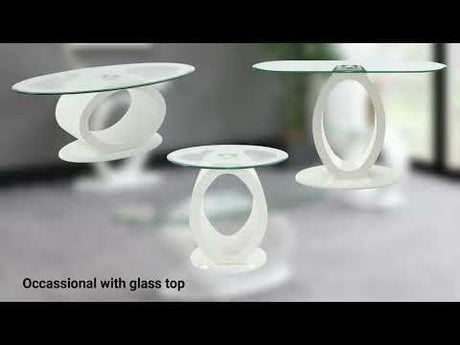 Khaim - Coffee Table - White High Gloss
