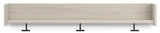 Socalle - Wall Mounted Coat Rack w/Shelf - Light Natural