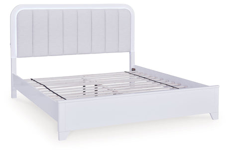 Jarlee - Upholstered Panel Bed