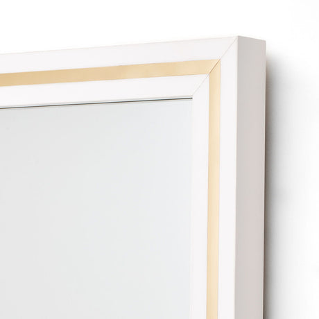 Palm Gate - Wall Mirror - Cloud White