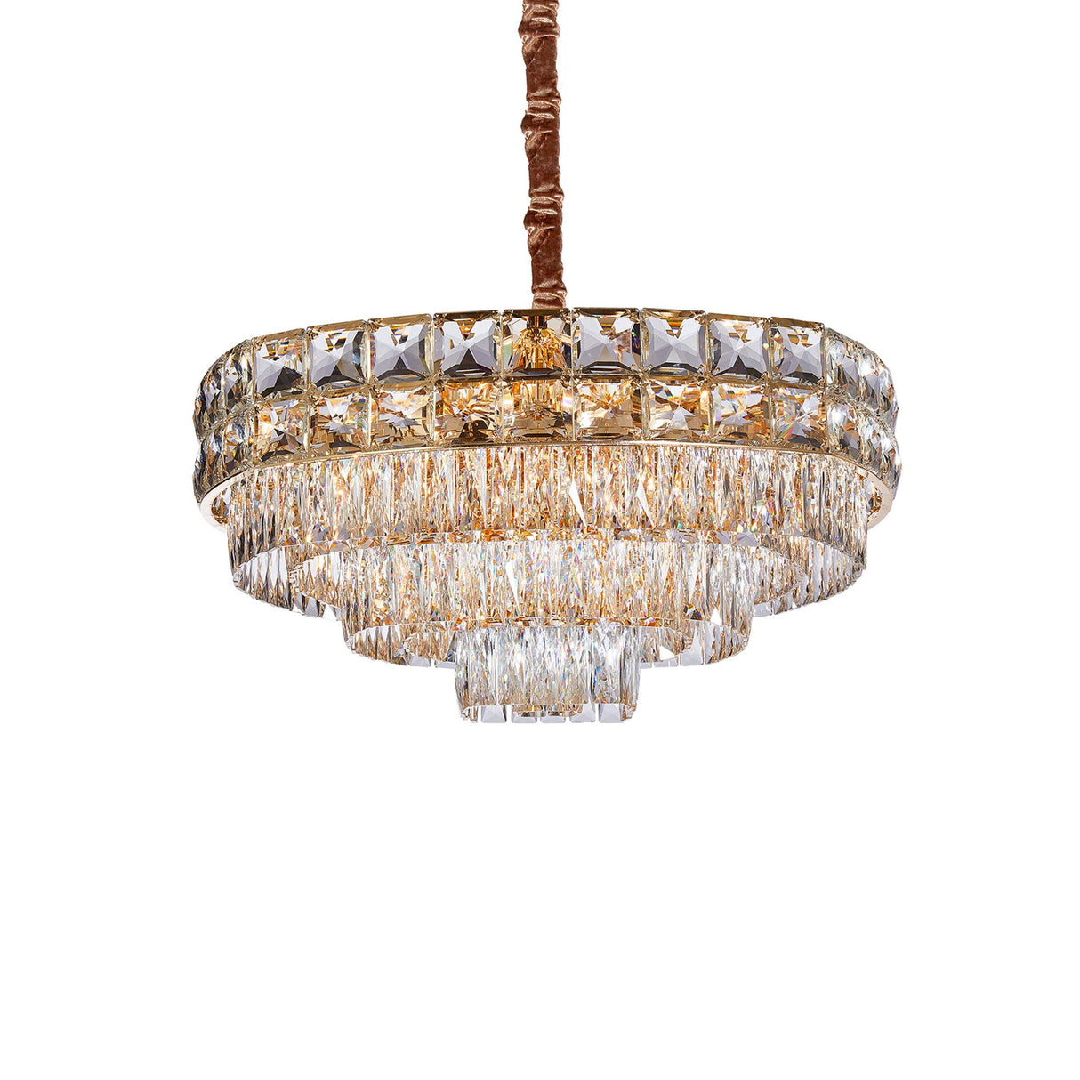 Michael Amini Lighting - Soleil 13-Light Crystal Chandelier - Gold