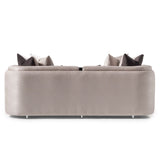 Carmela - Sofa - Zinc / Chrome