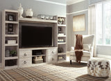 Willowton - 4-Piece Entertainment Center - Whitewash