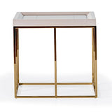 Carmela - Side Table - Shimmer Ivory