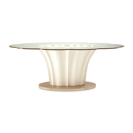 London Place - Entry Table - Creamy Pearl
