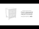 Hallityn - Two Drawer Night Stand - White